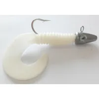 Shad Grub Cobra Branco