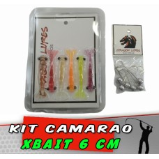 Kit Camarão XBAIT 6 cm