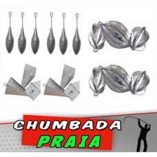 Kit Chumbada Praia 30 peças