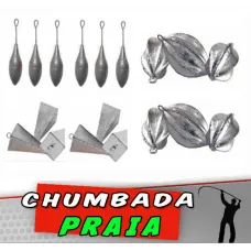 Kit Chumbada Praia 60 peças