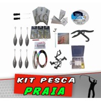 Kit Pesca Praia 90 itens
