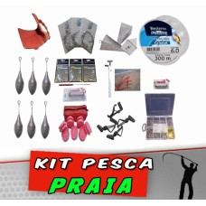 Kit Pesca Praia 170 itens