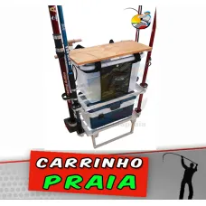 Carrinho de Pesca com mesa 