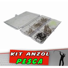 Kit Anzol Pesca 120 peças