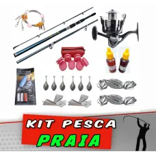 Kit Pesca Praia Completo