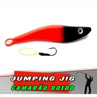 Jig Camarão Laranja Preto