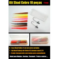 Kit Shad Snake 10 peças