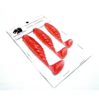 Kit Shad 7-8-9 cm Vermelho