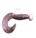 Shad Grub Preto Gliter