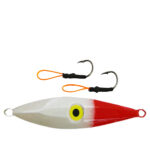 Jig Slow Fall Branco Vermelho