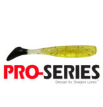 Shad Tail 7 cm Chá Gliter Preto