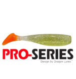 Shad Tail 7 cm Prata Gliter Laranja
