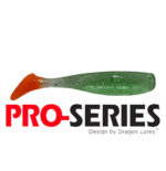 Shad Tail 7 cm Verde Gliter Laranja