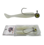 Kit Shad Tail 7.5 cm Branco Pérola