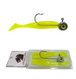 Kit Shad Tail 7.5 cm Limão Luminoso