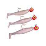 Kit Shad Manjuba 7 cm Branco