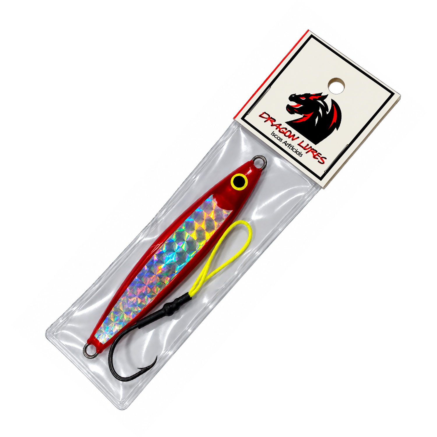 Jig Sardinha Vermelho Holográfica